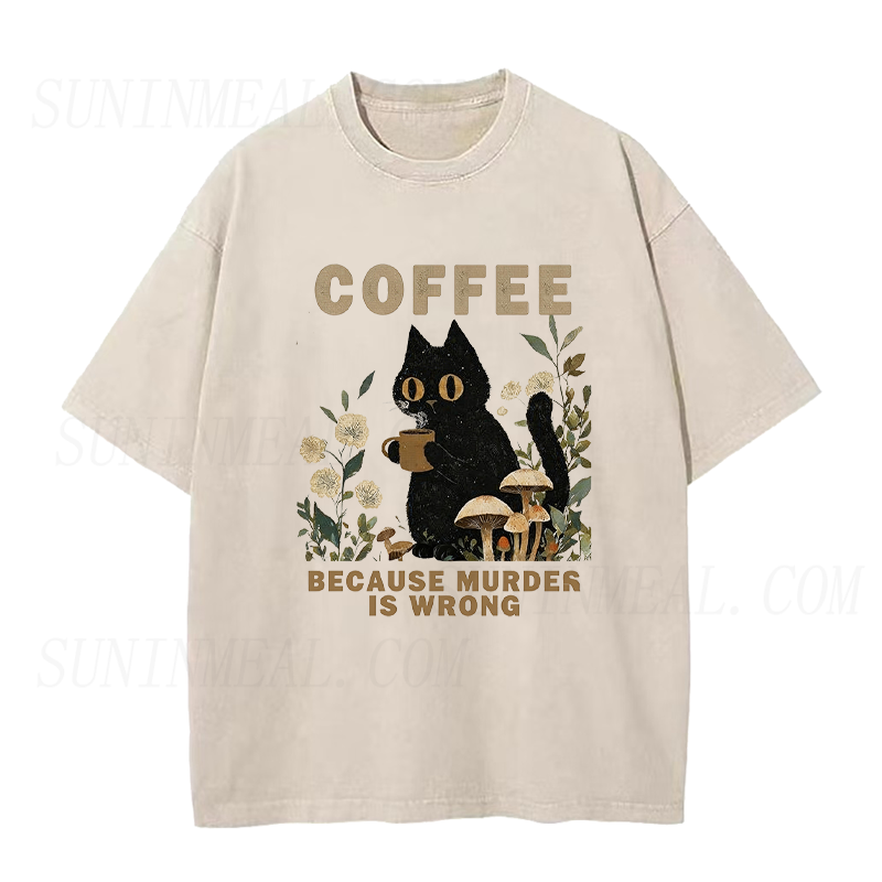 Coffee Cat Unisex Tee