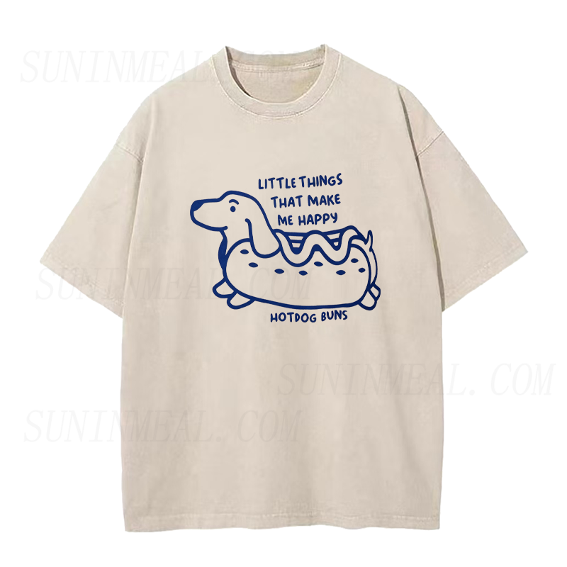 Little Things That Make Me Happy Hotdog Unisex Tee