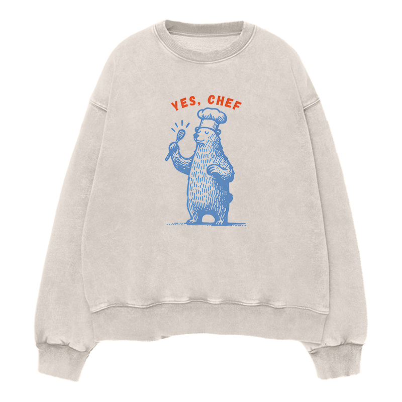 yes chef bear Unisex Crewneck Sweatshirt