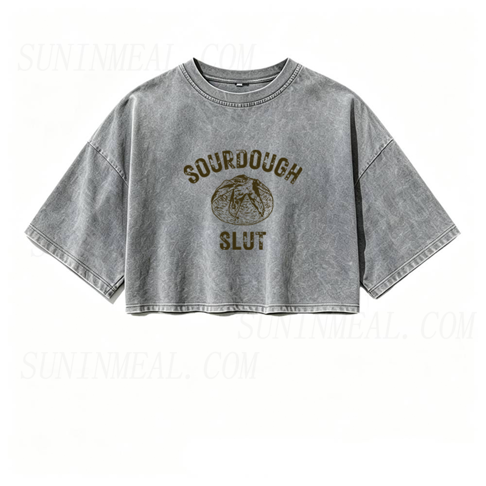 Sourdough Slut Oversized Crop Tee