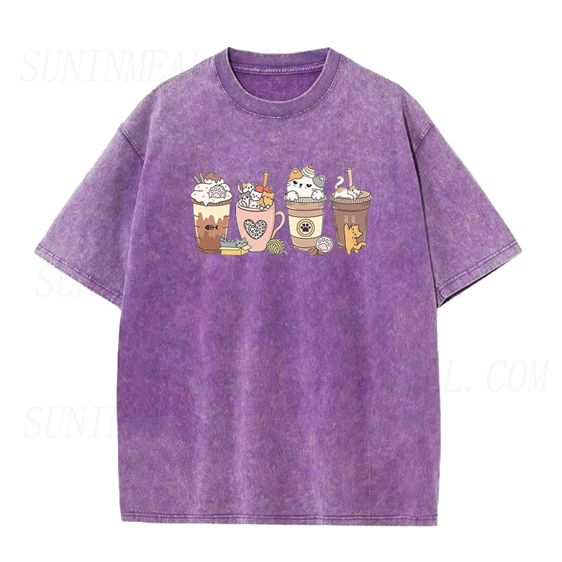 Cat Coffee Lover Unisex Tee