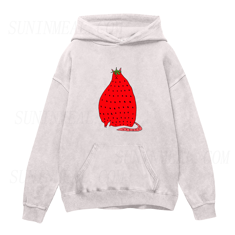 Strawberry Cat Unisex Hoodie