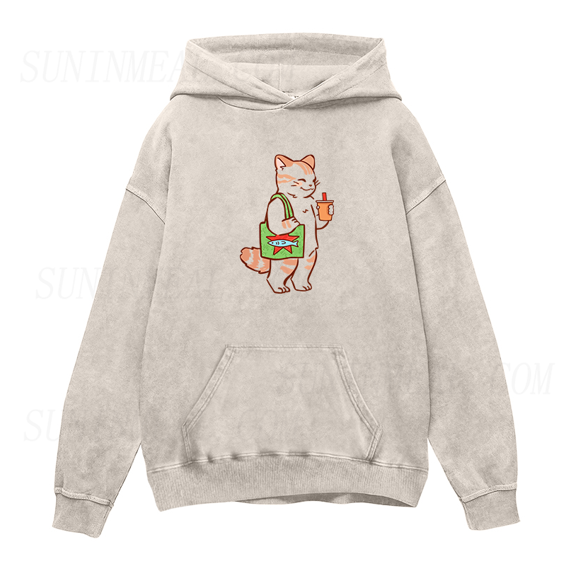 Coffee Cat Unisex Hoodie