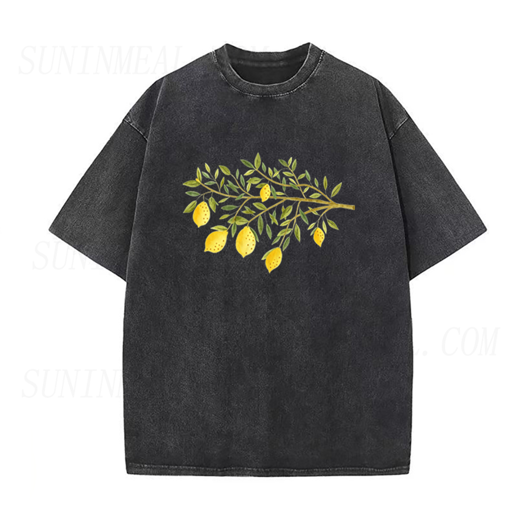Watercolor Lemon Branch Unisex Tee