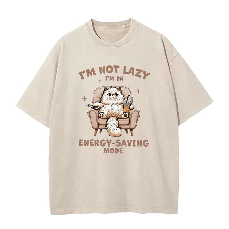 I’m Not Lazy Cat Unisex Tee