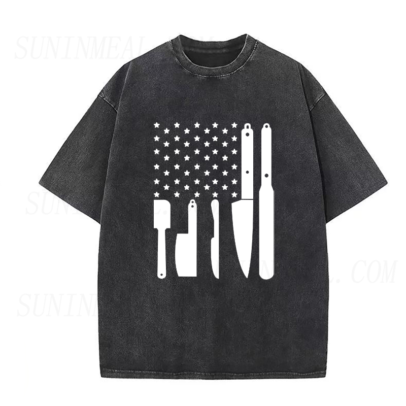Chef’s Tools American Flag Unisex Tee