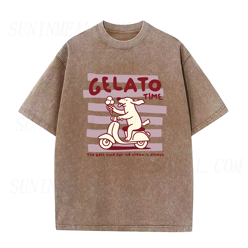 Gelato Time Dog Unisex Tee