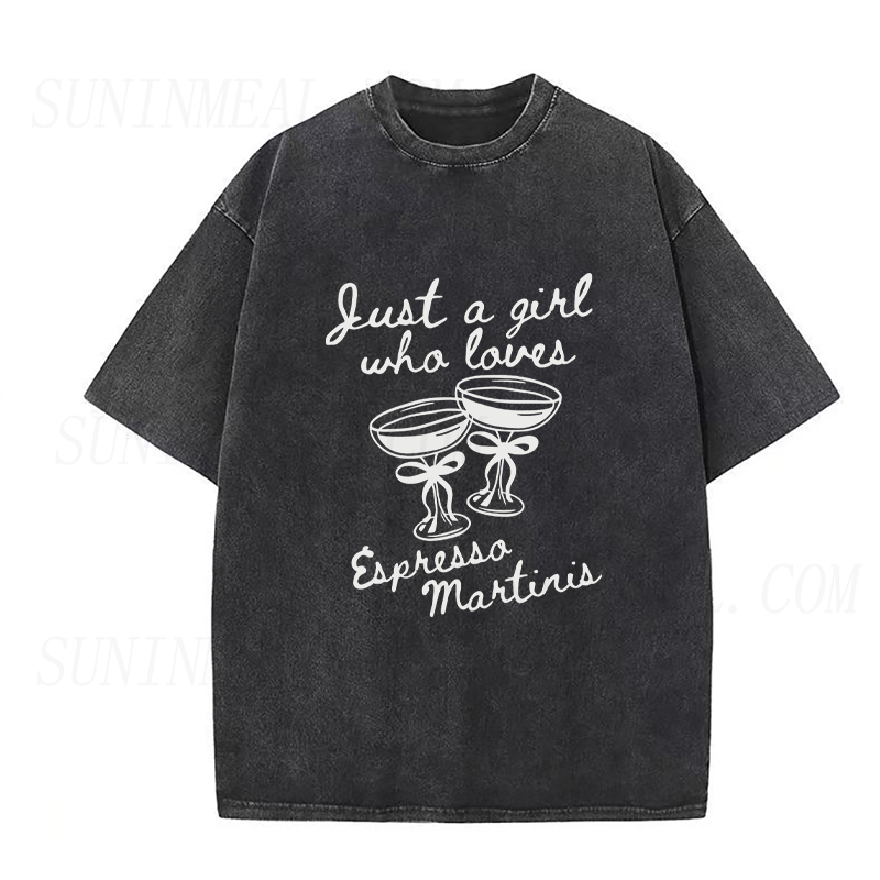 Just A Girl Who Loves Espresso Martinis Unisex Tee