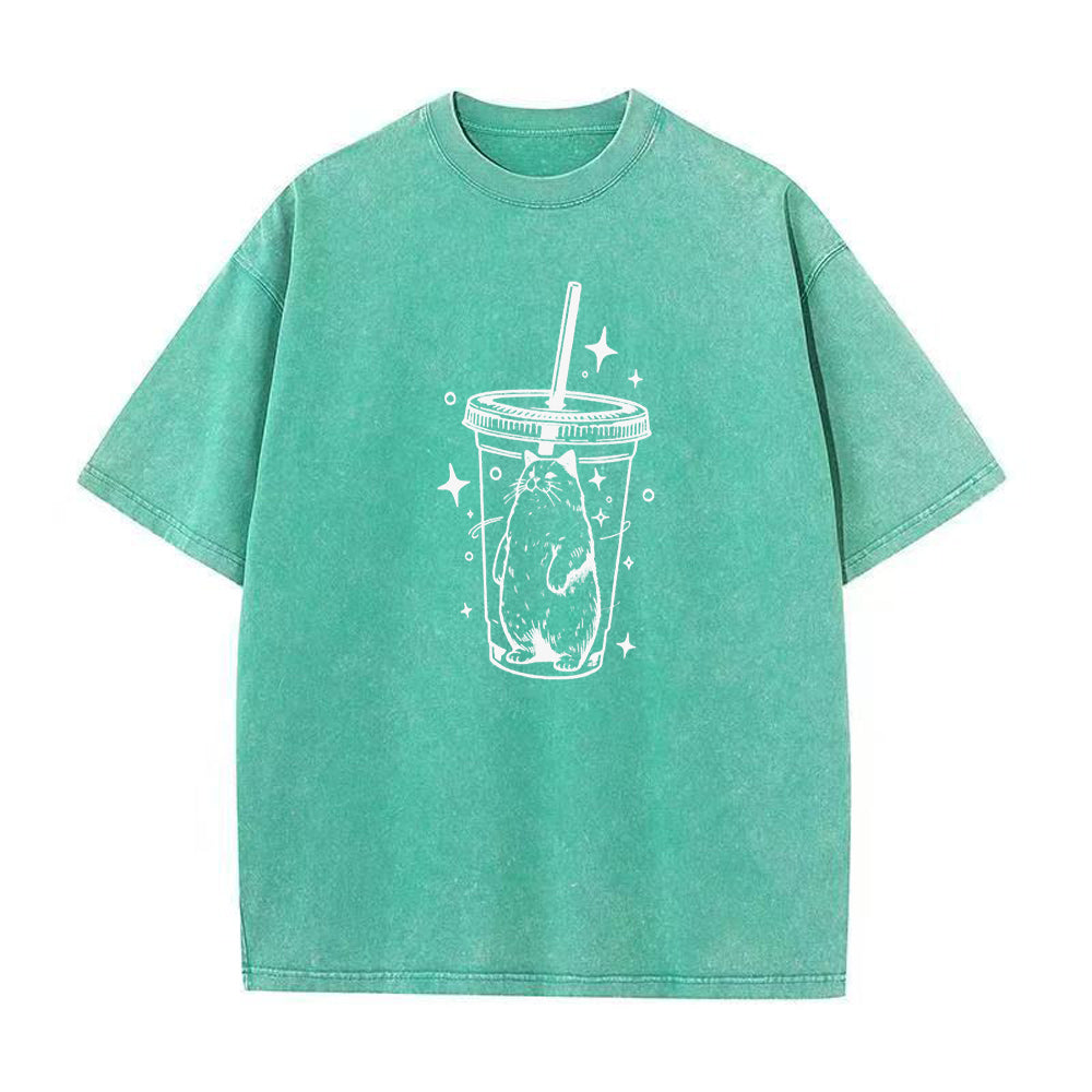 Cat Love Iced Coffee Unisex Tee