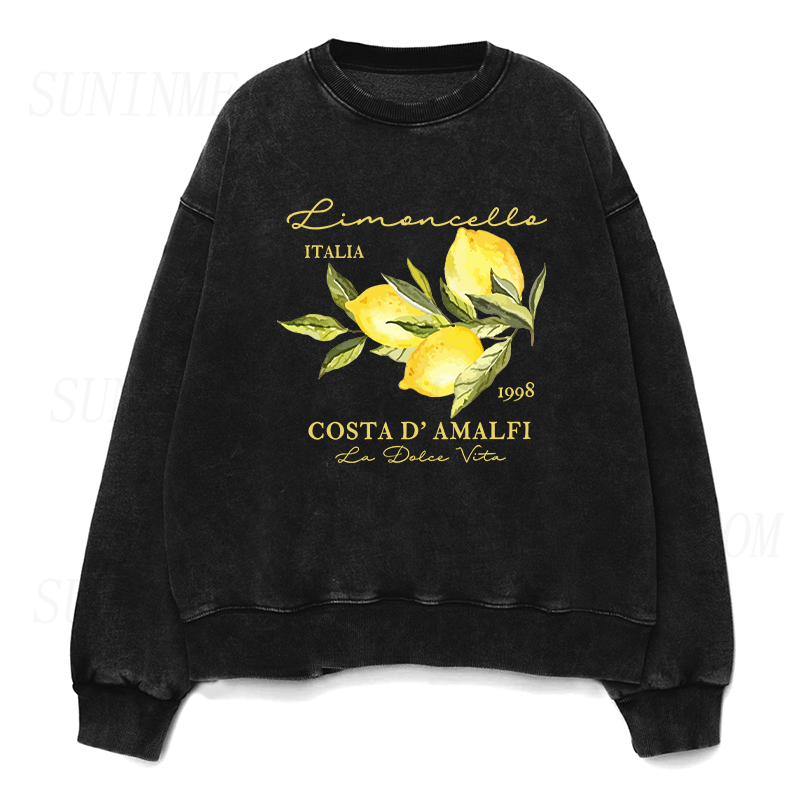 Retro Limoncello La Dolce Vita Unisex Crewneck Sweatshirt