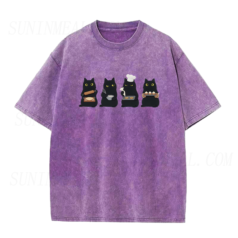Black Cat Baking Unisex Tee