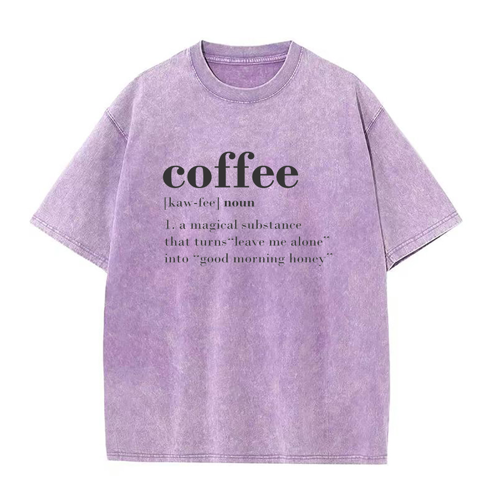 コーヒー定義ユニセックスTシャツ