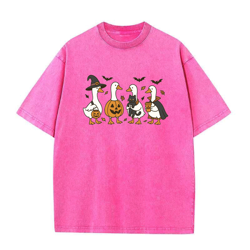 Halloween Ghost Silly Goose Unisex Tee