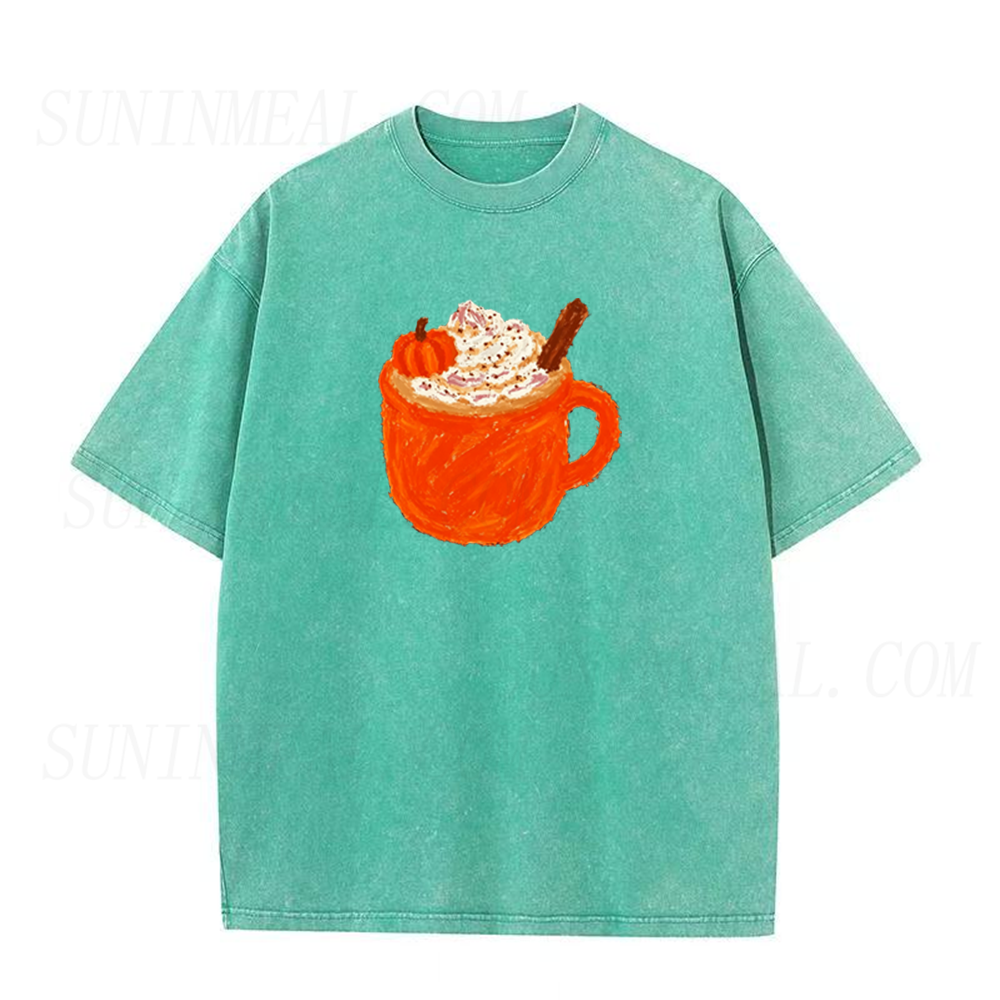 Pumpkin Spice Latte Fall Coffee Lover Unisex Tee