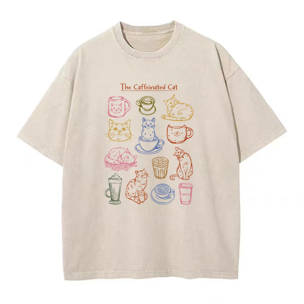 the caffeinated cat Unisex Tee