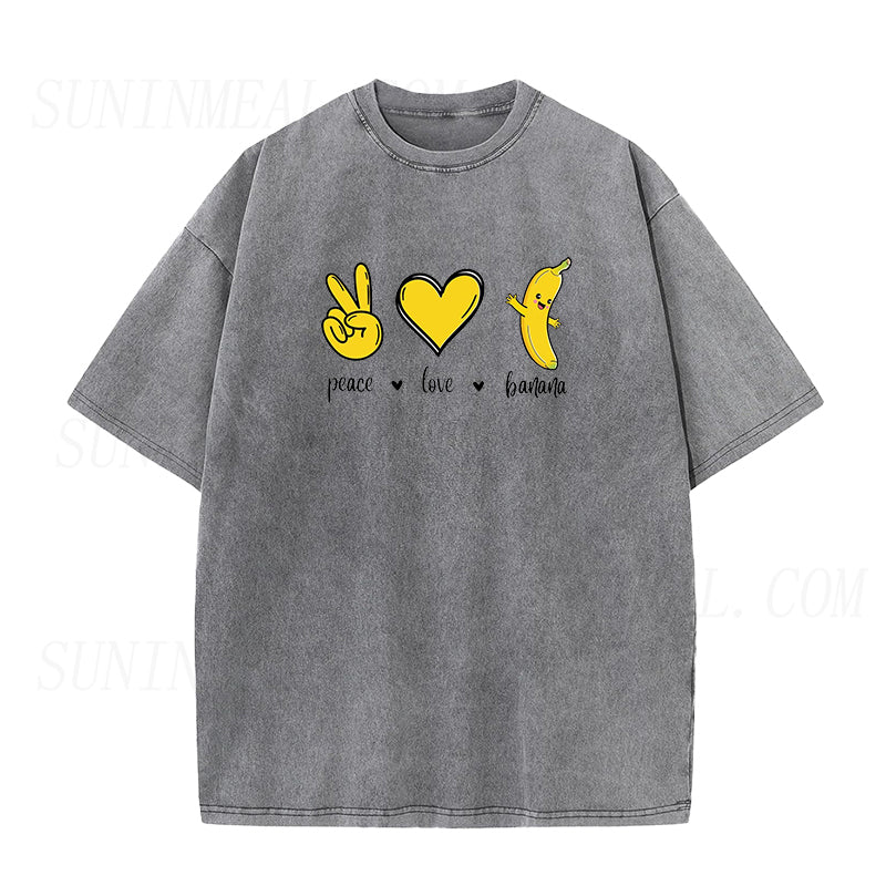 Peace Love Banana Unisex Tee