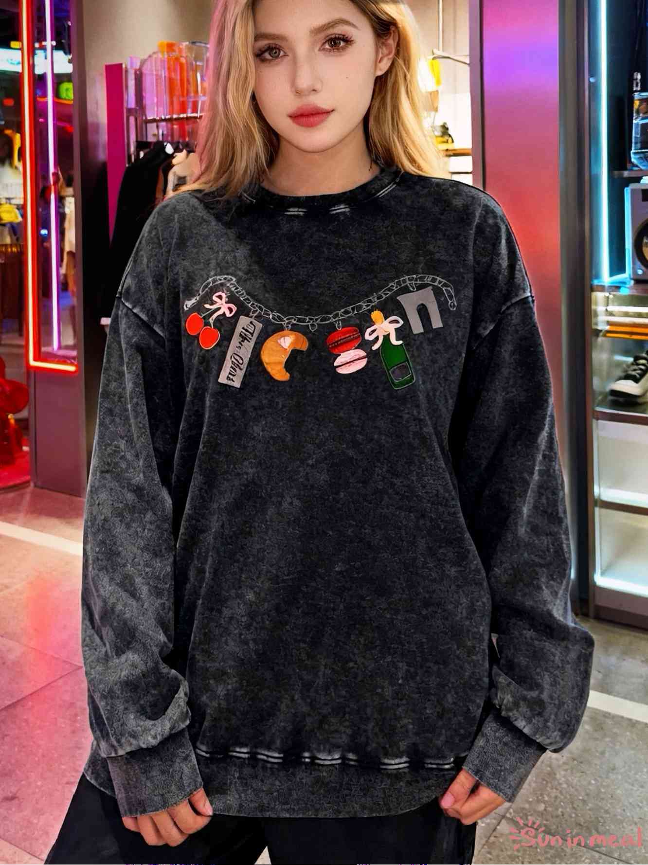 Paris Charm Bracelet Unisex Crewneck Sweatshirt