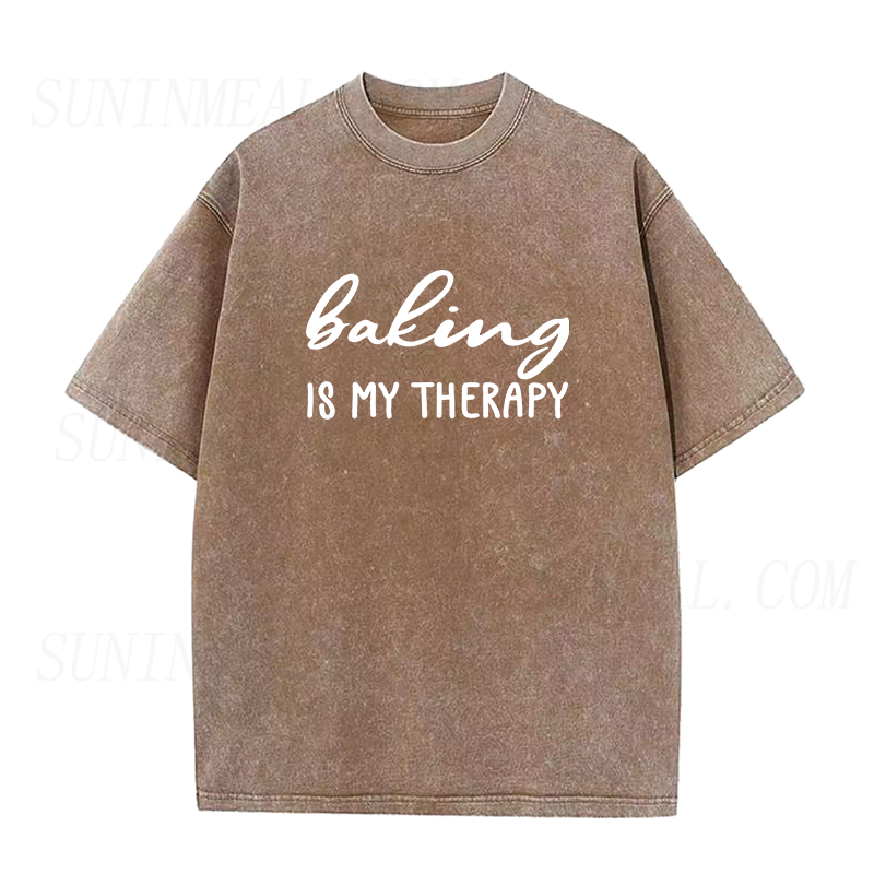 baking is my therapy Unisex Tee