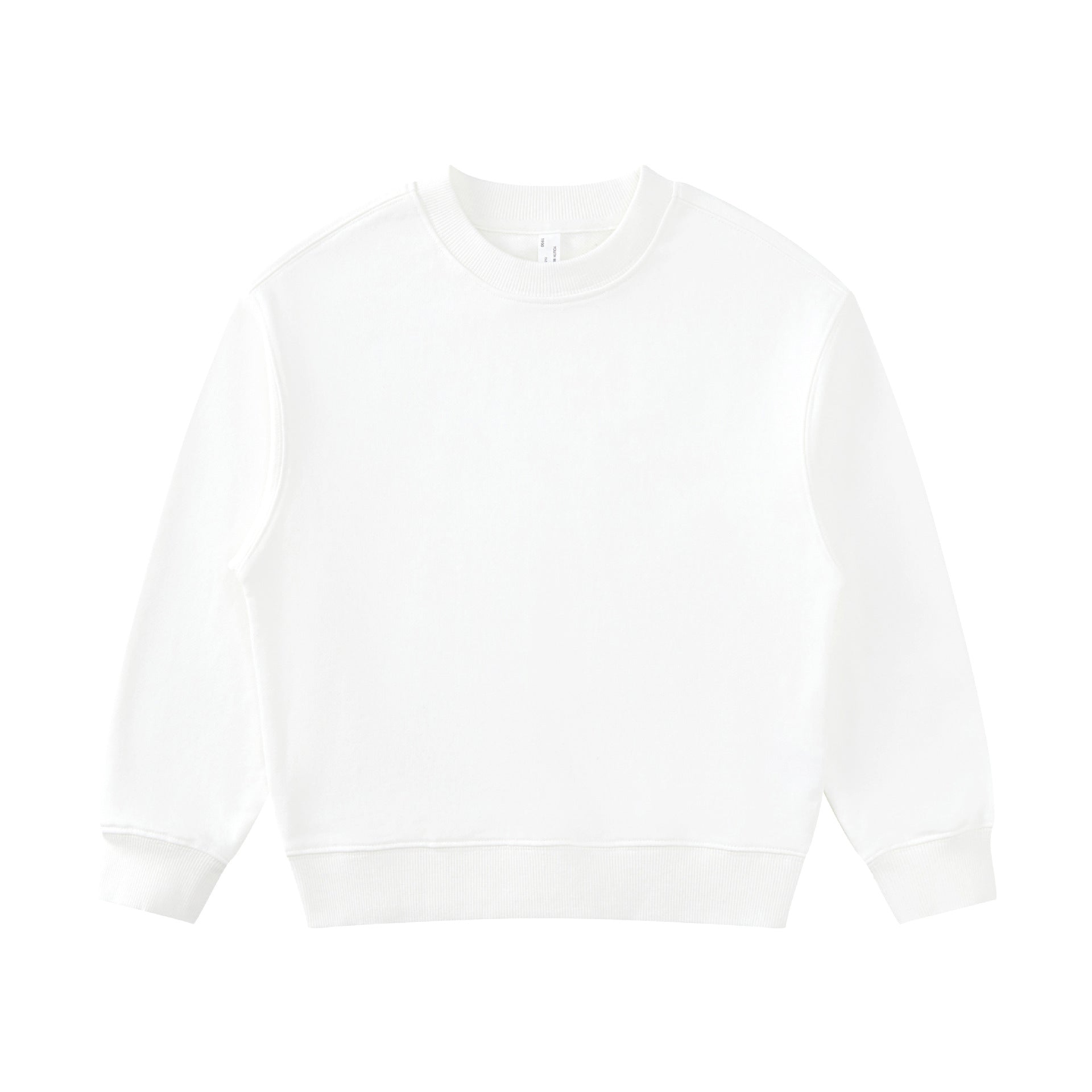 Solid Unisex Kids Crewneck Sweatshirt