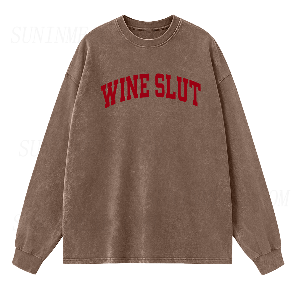Wine Slut Long Sleeve Unisex Tee
