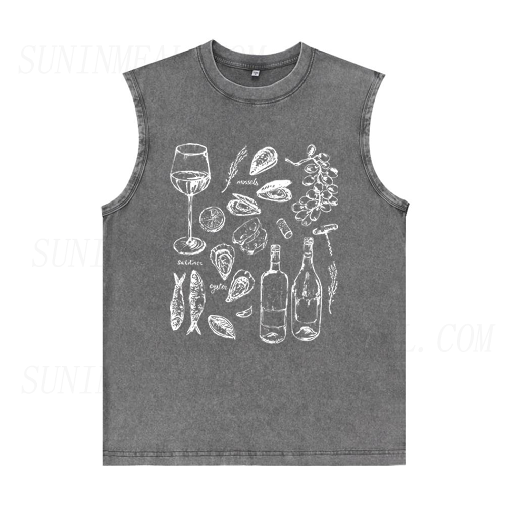 Ocean Wine Grapes Unisex Tank Top