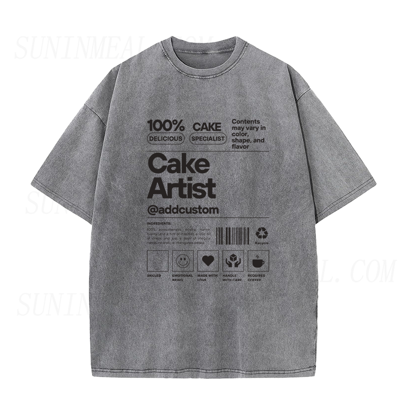 ケーキアーティストキャットユニセックスTシャツ