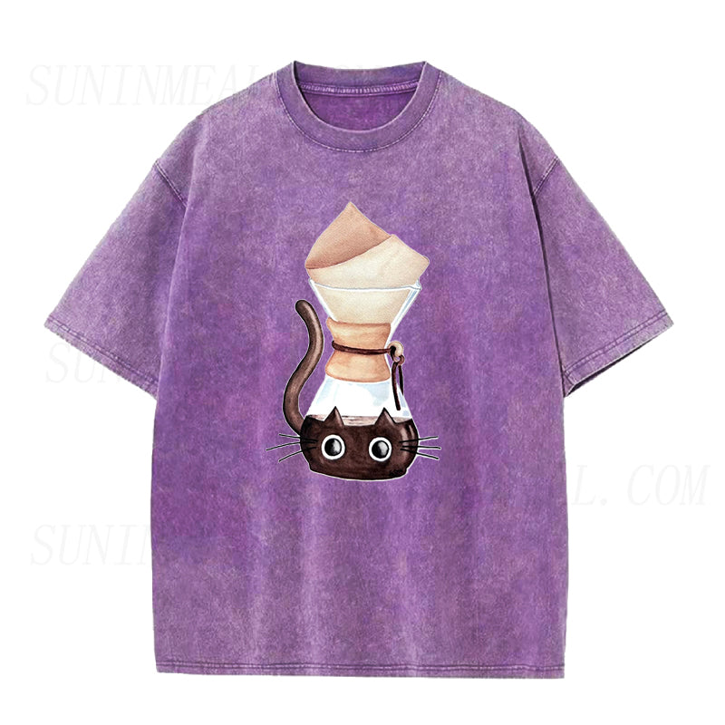 Coffee Cat Unisex Tee