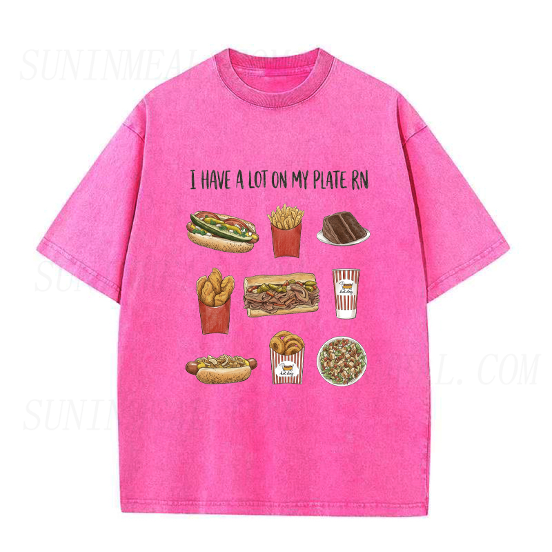 I Have A Lot On My Plate RN Fast Food Unisex Tee