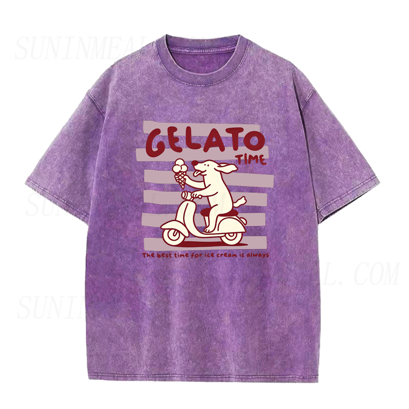 Gelato Time Dog Unisex Tee