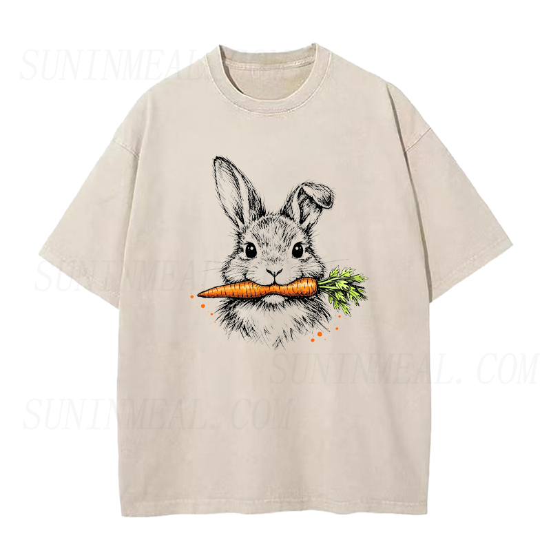 Bunny with Carrot Unisex Tee