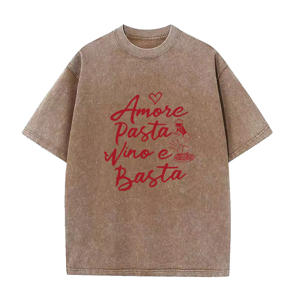 Amore Pasta Vino e Basta Unisex Tee
