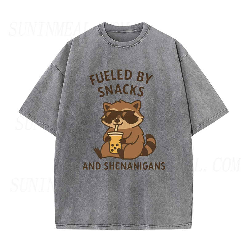 Fueled By Snacks Raccoon Tee