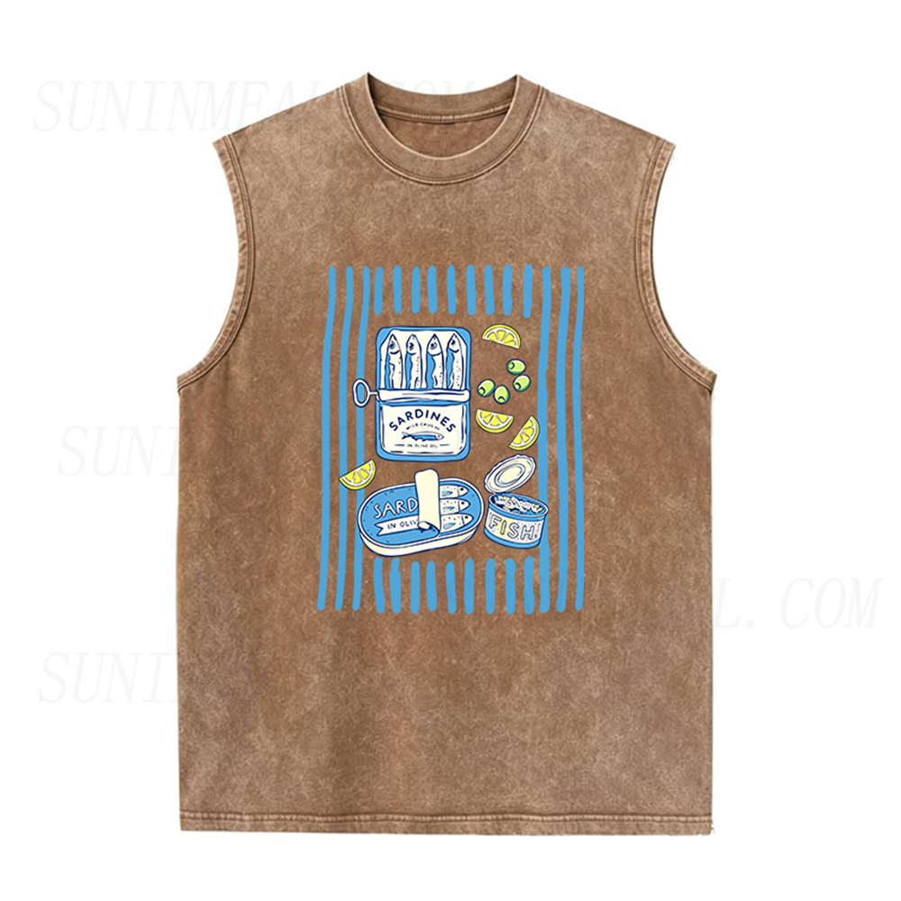 Sardine Tin Day Unisex Tank Top
