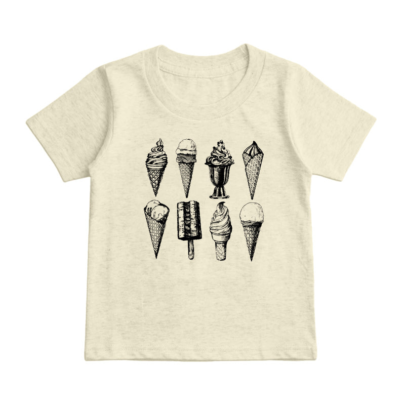 Minimalist Ice Cream Kids T-Shirt