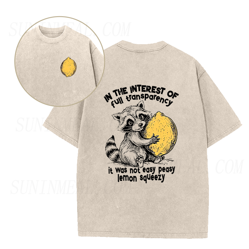 Raccoon & The Hard Lemon Squeeze Unisex Tee