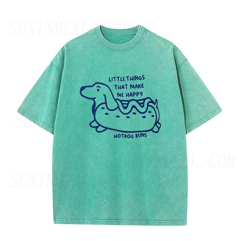 Little Things That Make Me Happy Hotdog Unisex Tee