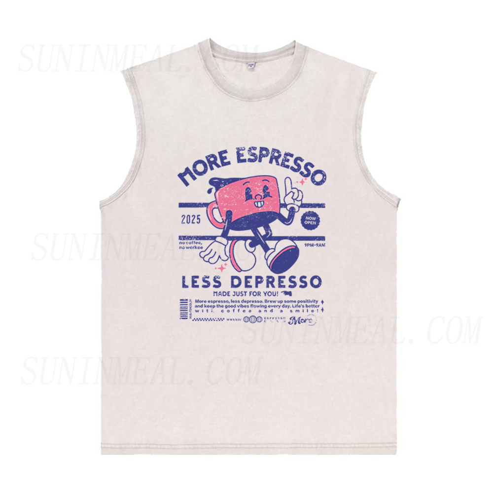 More Espresso Less Depresso Unisex Tank Top