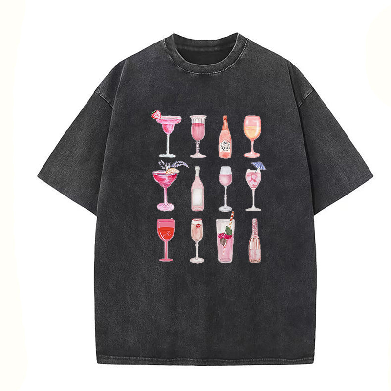 Pink Champagne Cocktail Unisex Tee