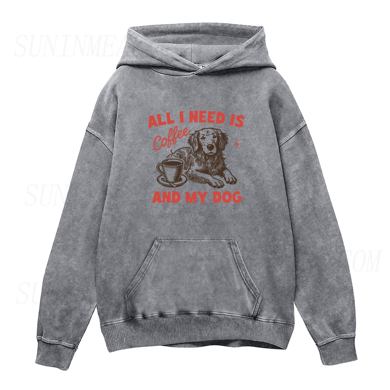 All I Need Is Coffee and My Dog Unisex Hoodie