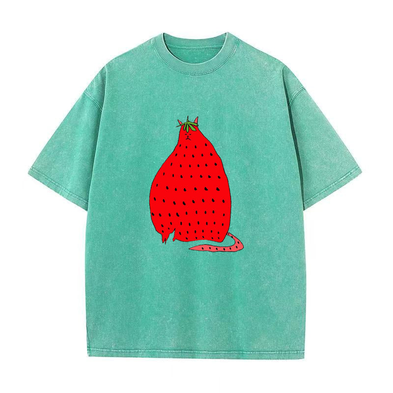ストロベリーキャット ユニセックスTシャツ