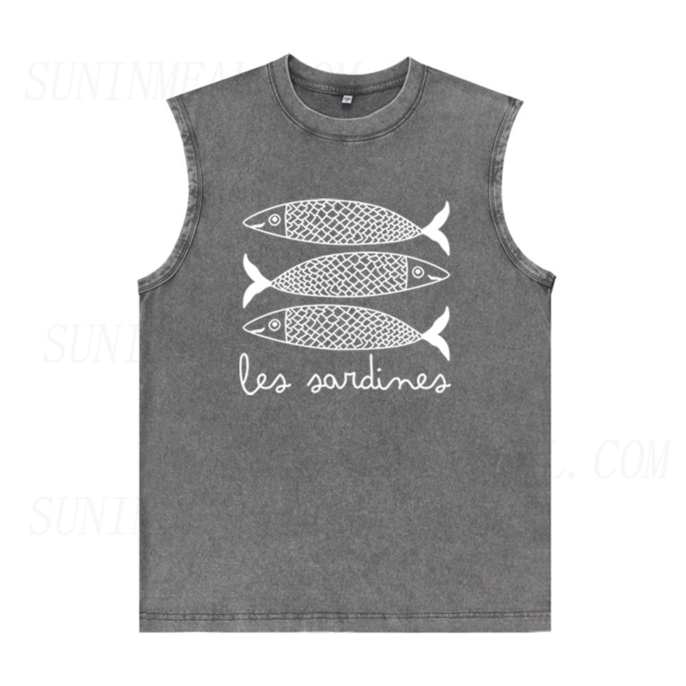 Les Sardines Unisex Tank Top
