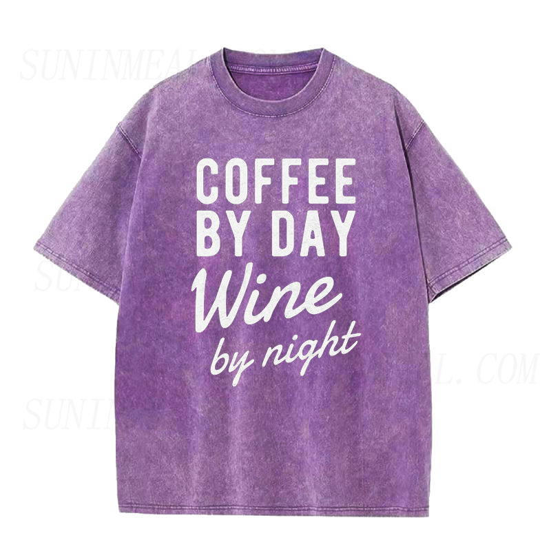 Coffee By Day Wine By Night Unisex Tee