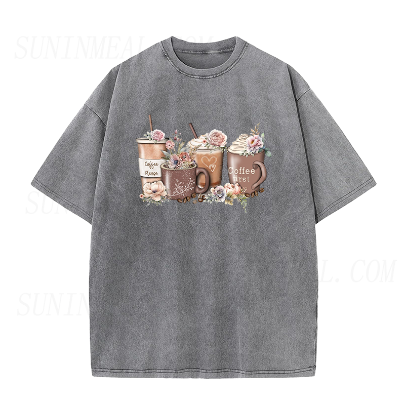 Coffee First Coffee Please Unisex Tee