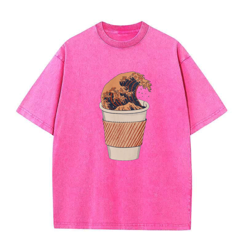 The Great Wave of Coffee Unisex Tee