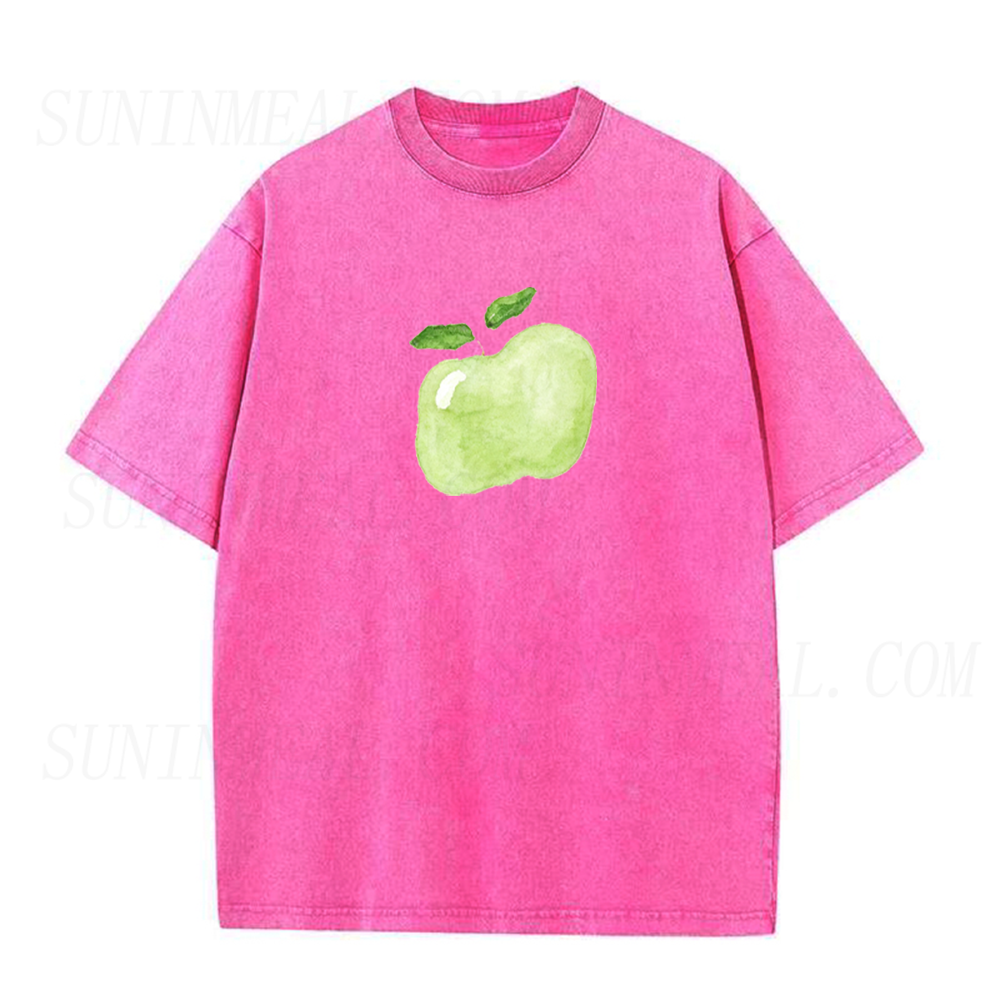 Watercolor Green Apple Unisex Tee