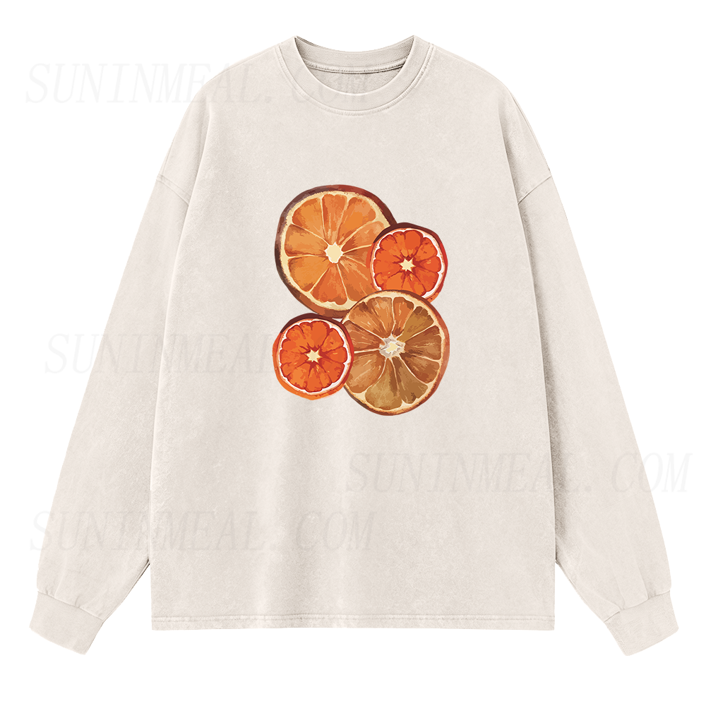 Dried Orange Slice Long Sleeve Unisex Tee