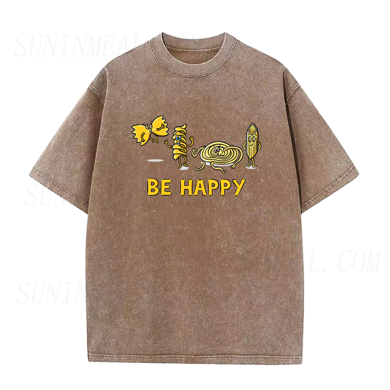 Be Happy Cute Pasta Unisex Tee