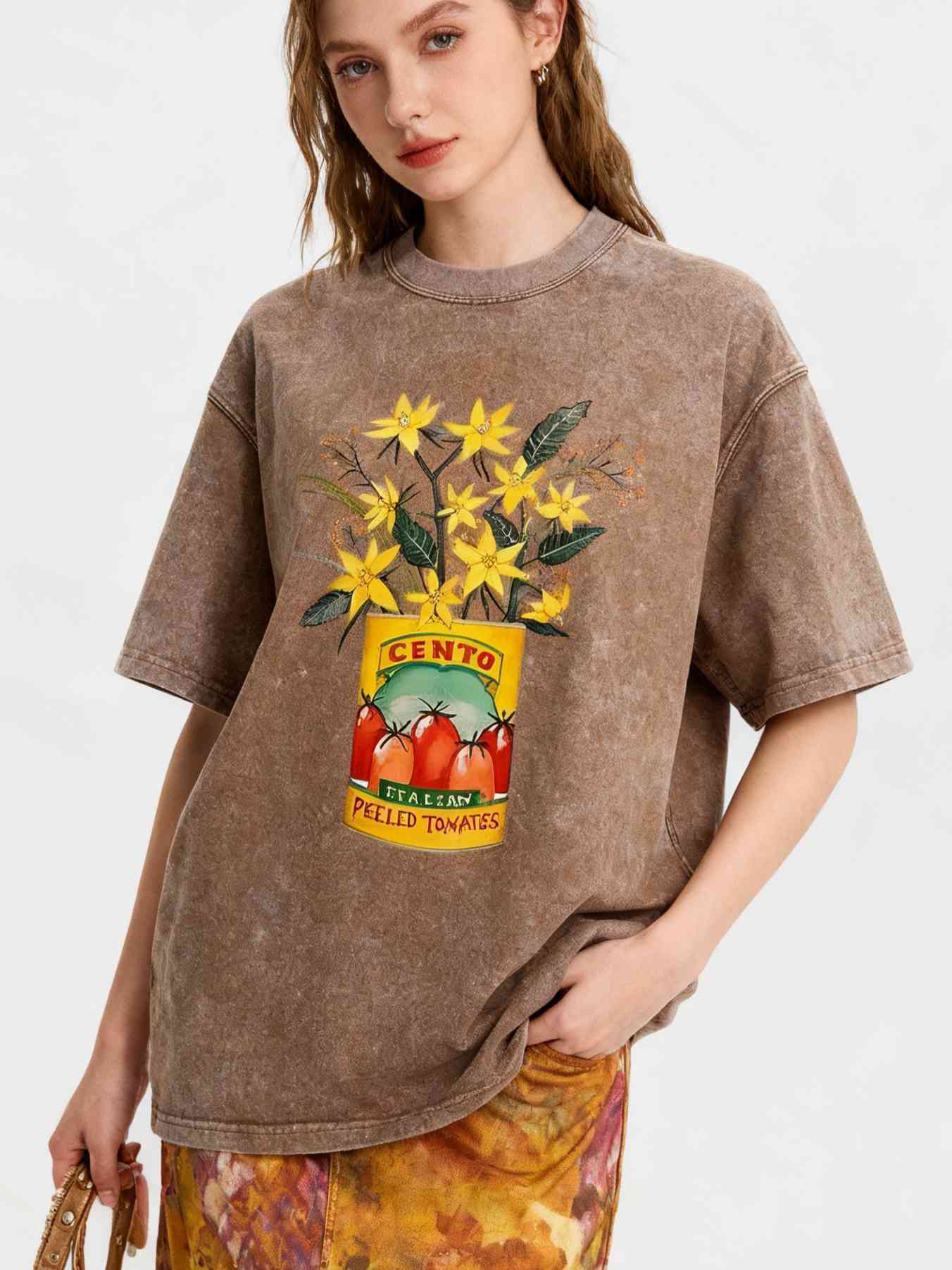 flowers and cento peeled tomatoes Unisex Tee