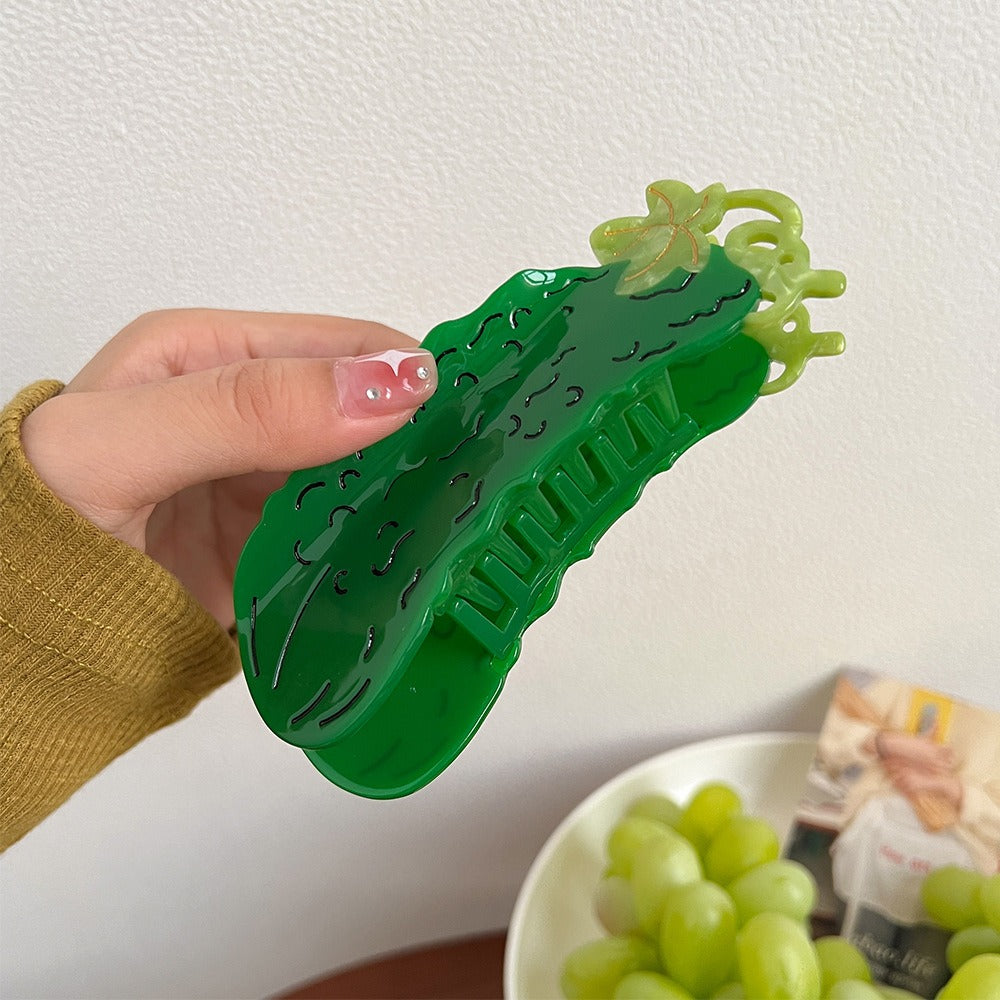 Pickle Hair Claw Clip