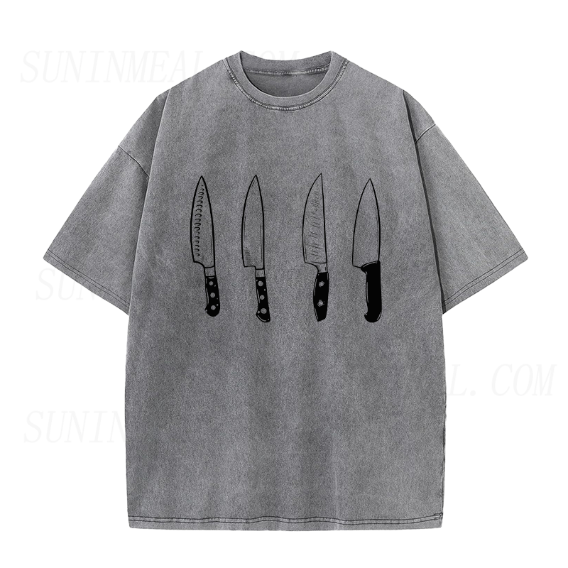 Vintage Chef Knives Unisex Tee